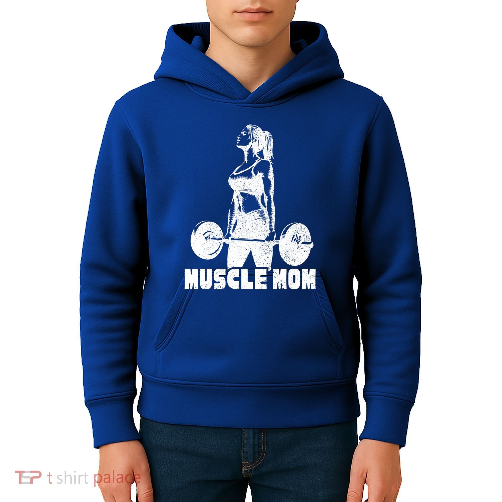 Workout Mom Bodybuilding Moms Working Out Funny Gift Kids Hoodie