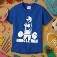 Workout Mom Bodybuilding Moms Working Out Funny Gift Kids T-Shirt thumb 3