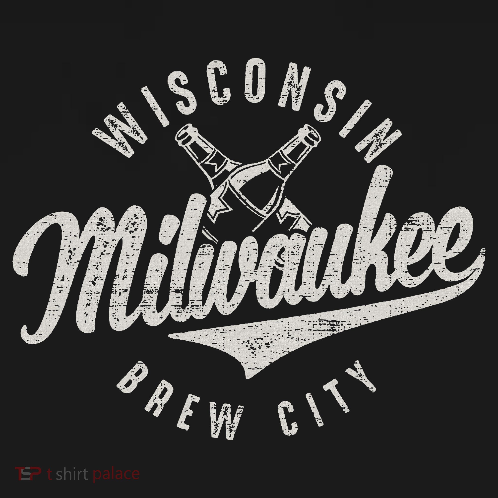 Wisconsin Milwaukee Brew City Vintage T-Shirt