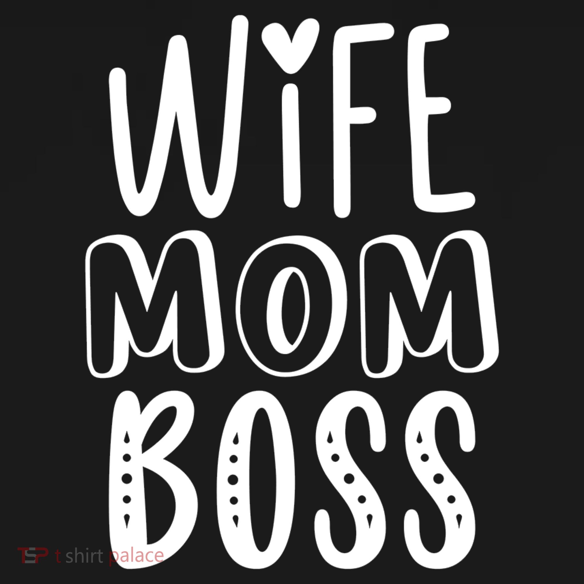 Wife Mom Boss Cute Gift USA-Made Doggie Bandana