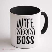 Wife Mom Boss Cute Gift Coffee Mug thumb 1