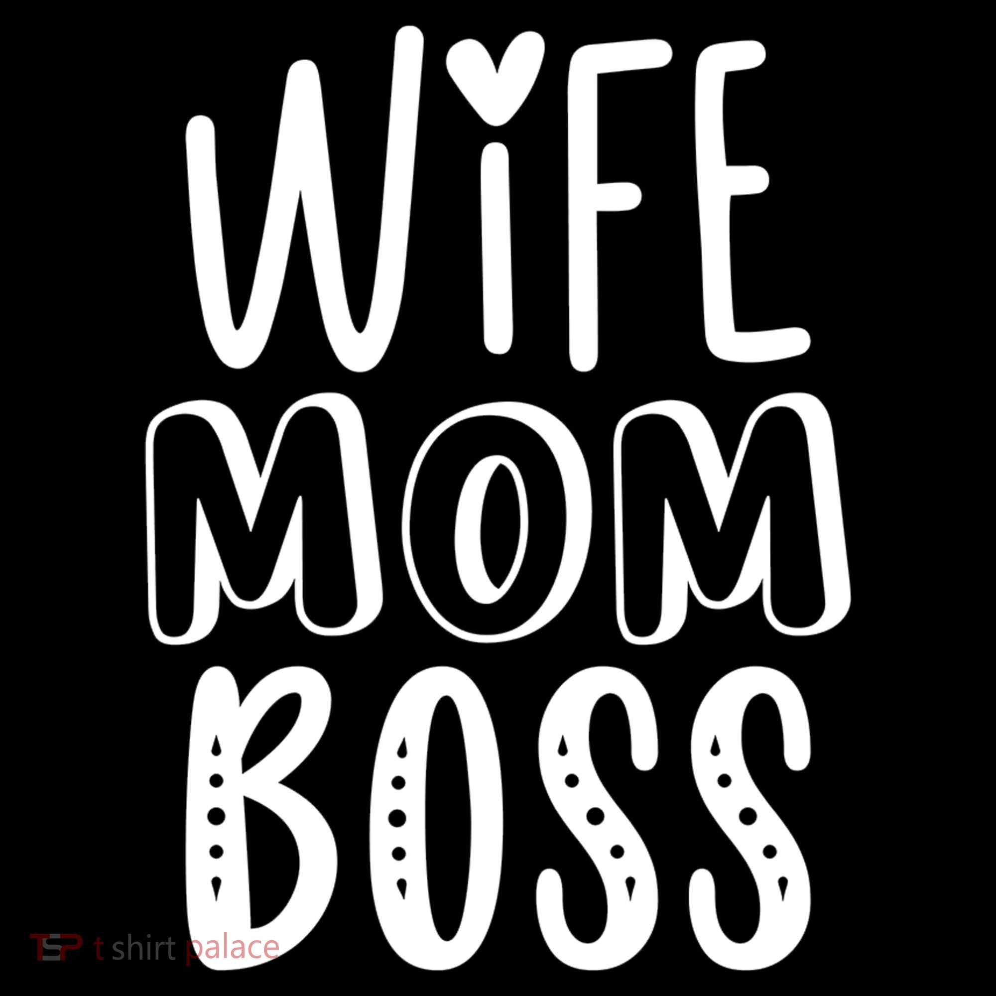 Wife Mom Boss Cute Gift Women's Hoodie