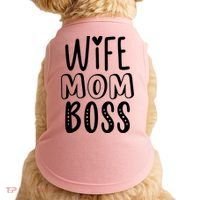 Wife Mom Boss Cute Gift Doggie Tank thumb 0