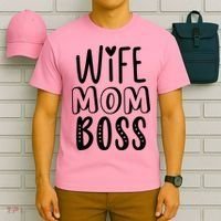 Wife Mom Boss Cute Gift T-Shirt thumb 6