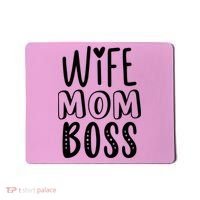 Wife Mom Boss Cute Gift Mousepad thumb 0