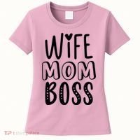 Wife Mom Boss Cute Gift Women's T-Shirt thumb 0