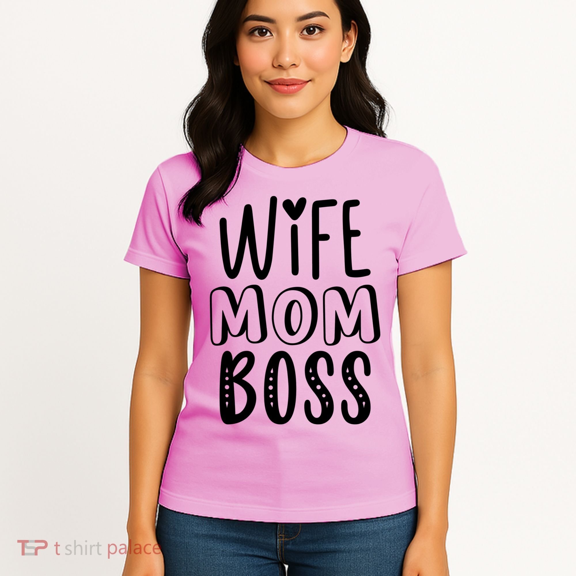Wife Mom Boss Cute Gift Women's T-Shirt