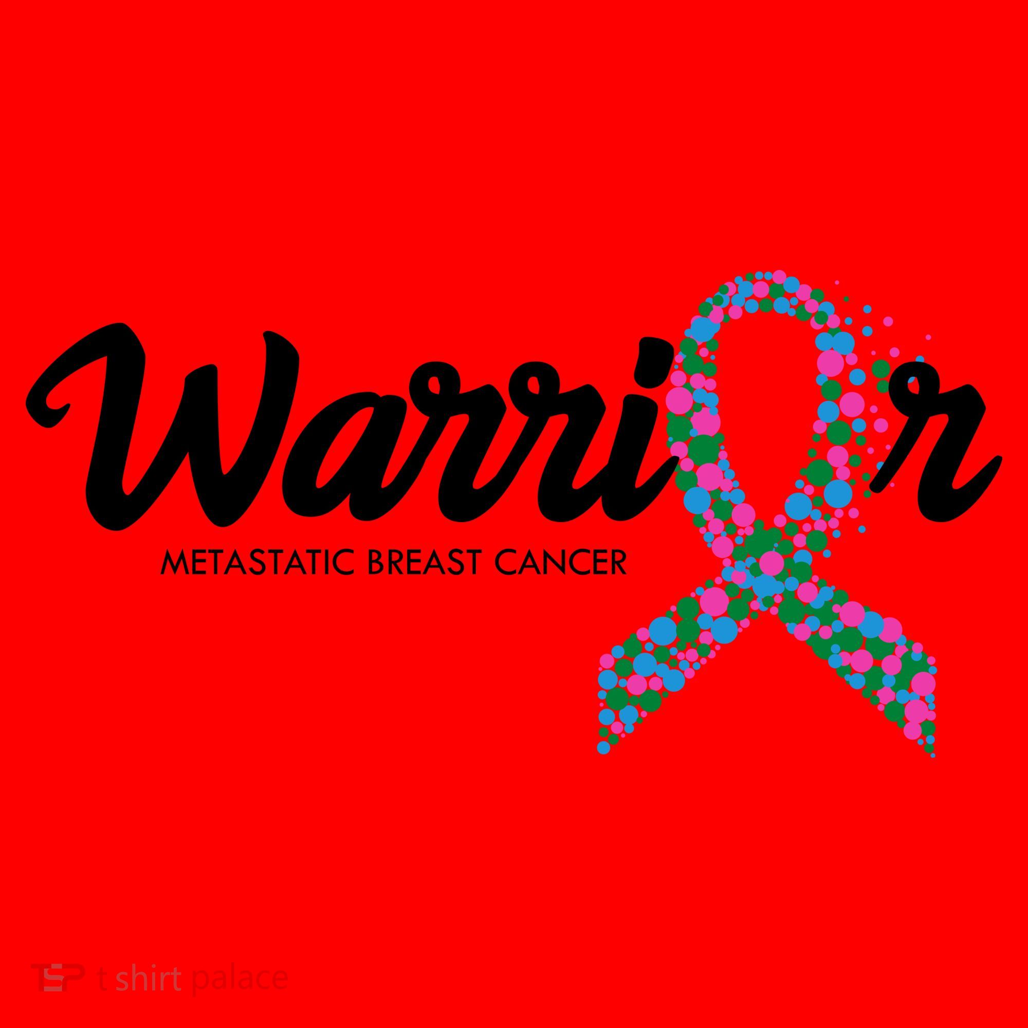 Warrior Metastatic Breast Cancer Awareness Santa Hat