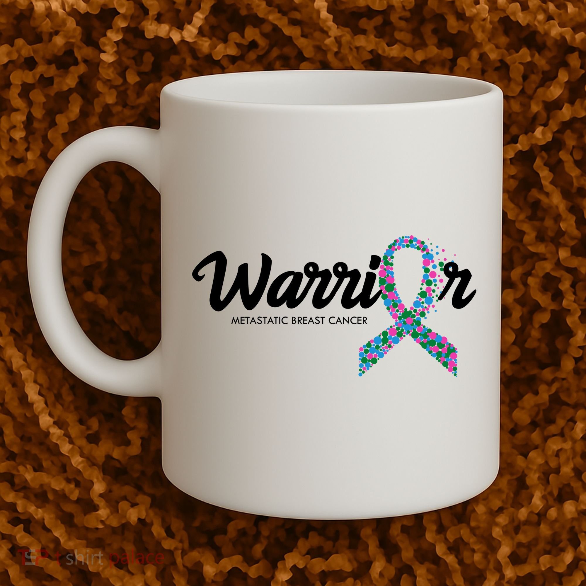 Warrior Metastatic Breast Cancer Awareness Coffee Mug