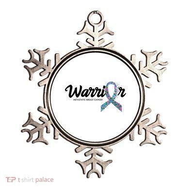 Warrior Metastatic Breast Cancer Awareness Ornament