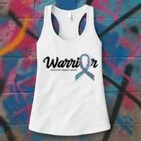 Warrior Metastatic Breast Cancer Awareness Women's Tank Top thumb 3