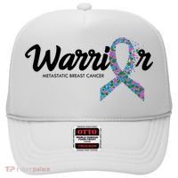 Warrior Metastatic Breast Cancer Awareness Hat thumb 0