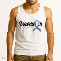 Warrior Metastatic Breast Cancer Awareness Tank Top thumb 3