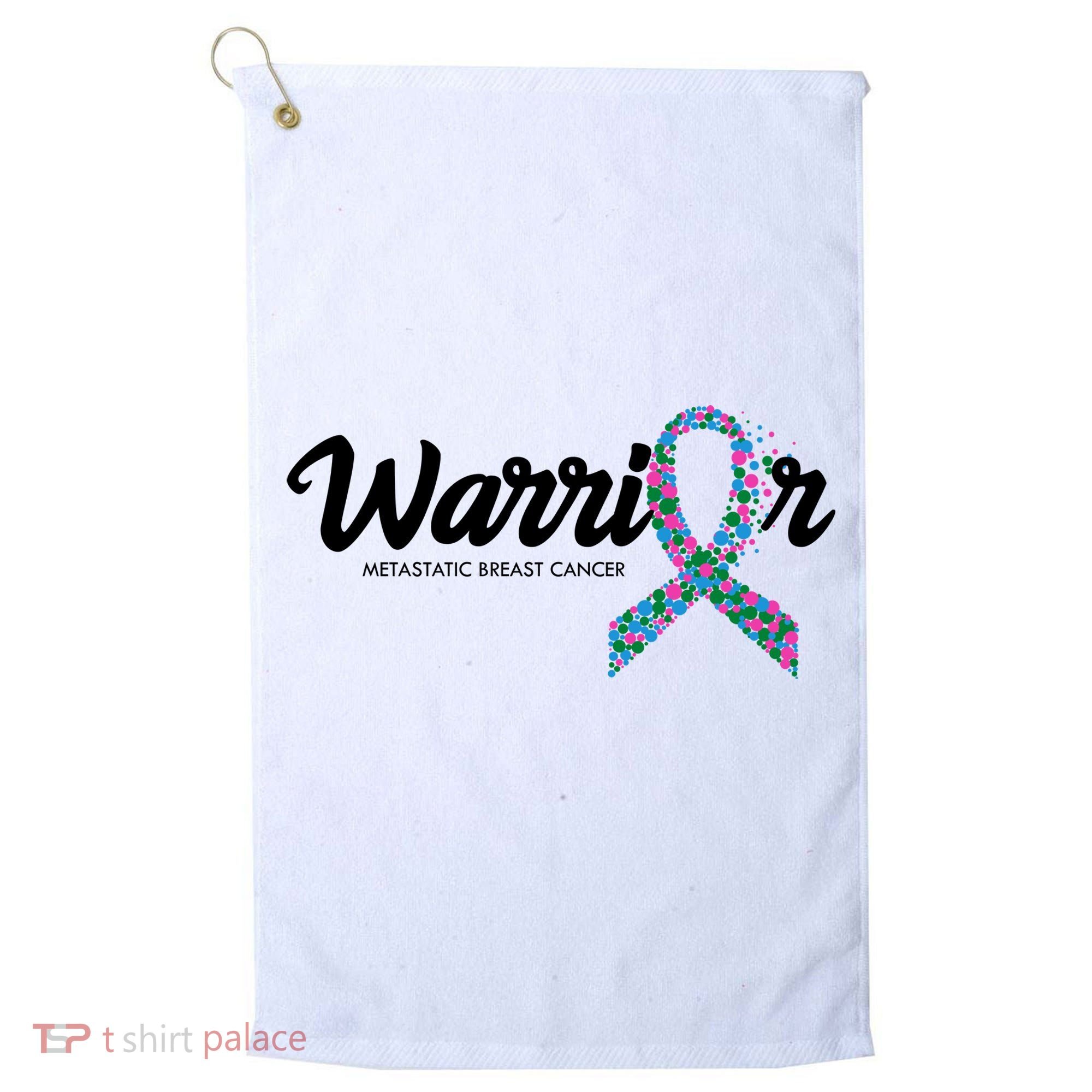 Warrior Metastatic Breast Cancer Awareness Golf Towel