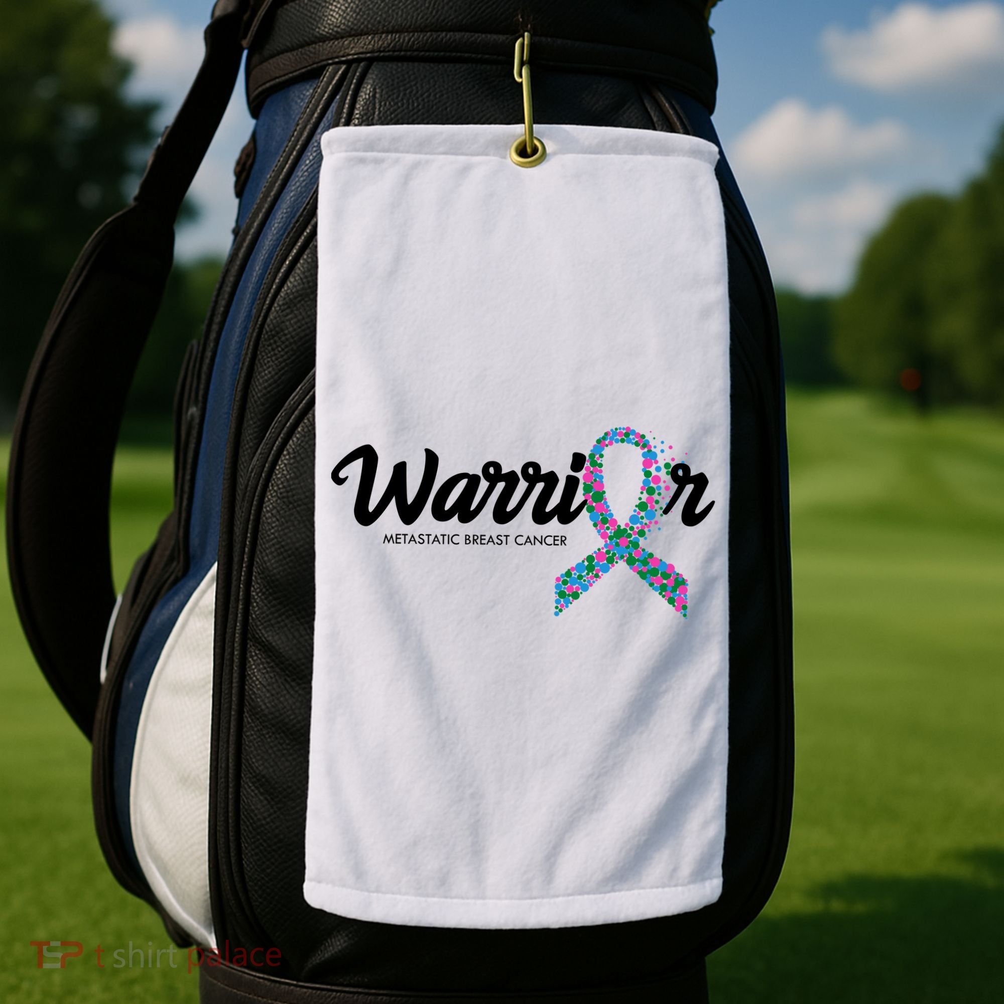 Warrior Metastatic Breast Cancer Awareness Golf Towel