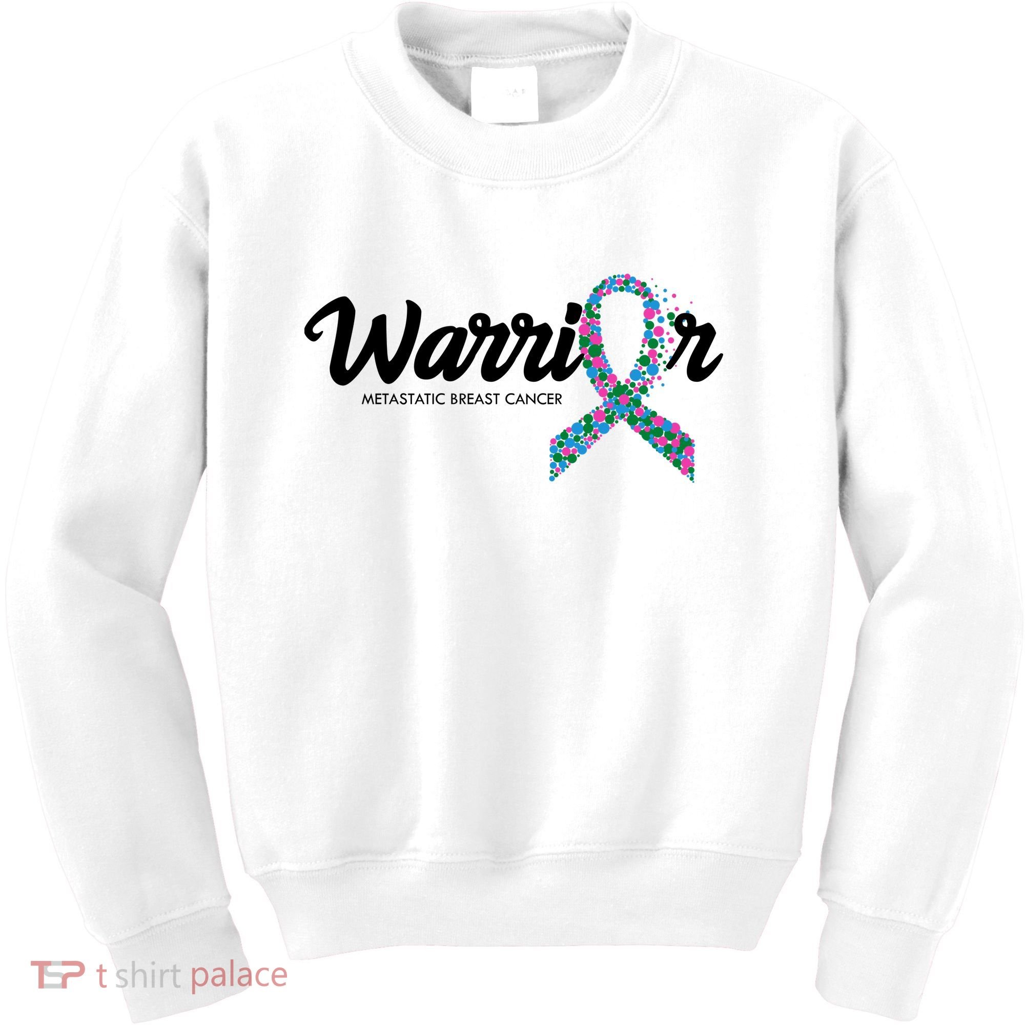 Warrior Metastatic Breast Cancer Awareness Kids Sweatshirt