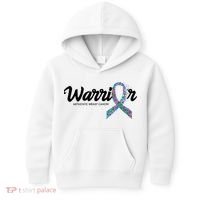 Warrior Metastatic Breast Cancer Awareness Kids Hoodie thumb 0