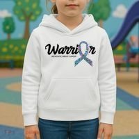 Warrior Metastatic Breast Cancer Awareness Kids Hoodie thumb 3