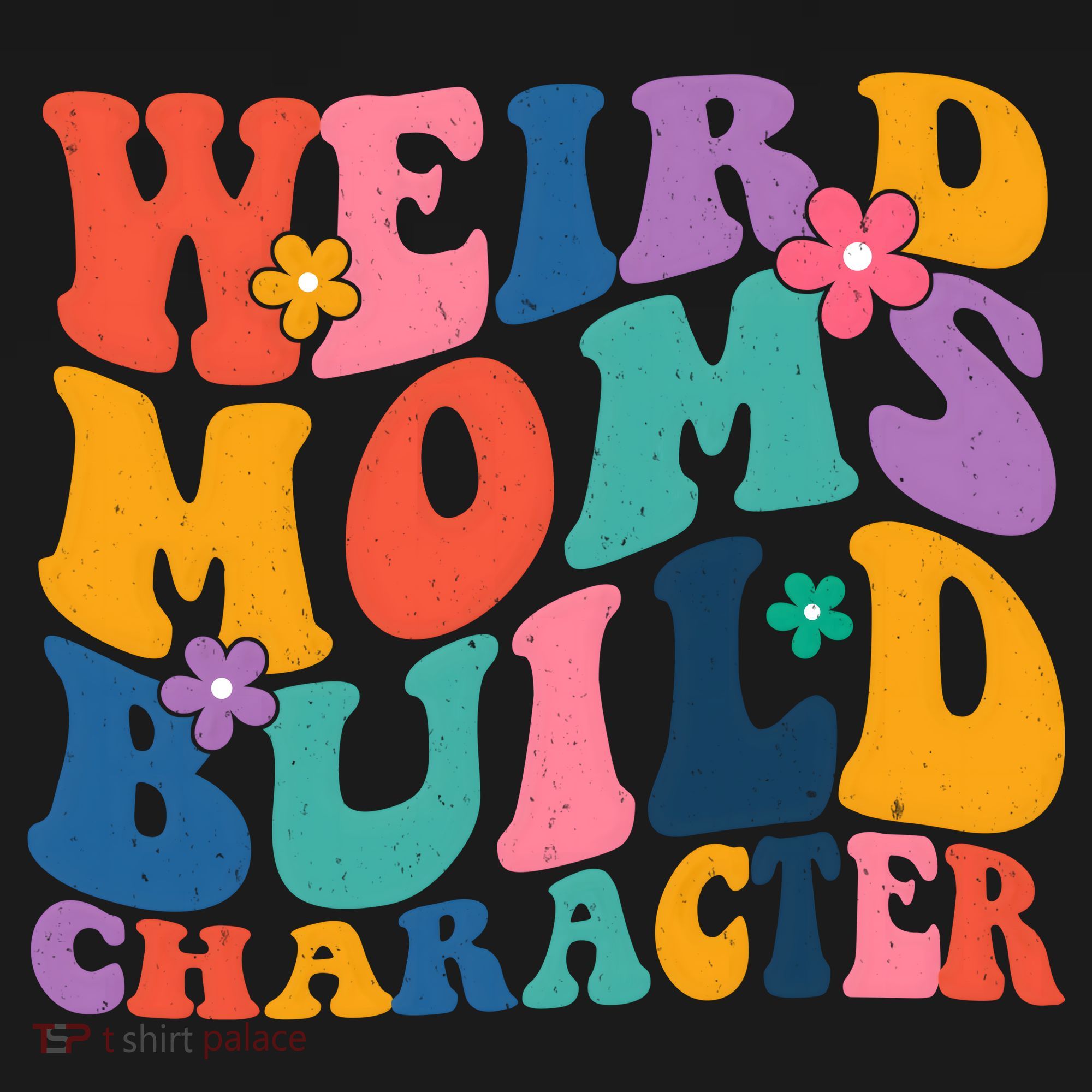 Weird Moms Build Character Funny Retro Coaster
