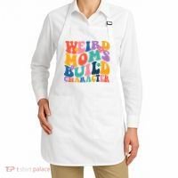 Weird Moms Build Character Funny Retro Apron thumb 2
