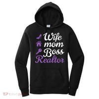 Wife Mom Boss And Realtor Gift Women's Hoodie thumb 0