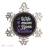Wife Mom Boss And Realtor Gift Ornament thumb 0