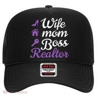 Wife Mom Boss And Realtor Gift Hat thumb 0