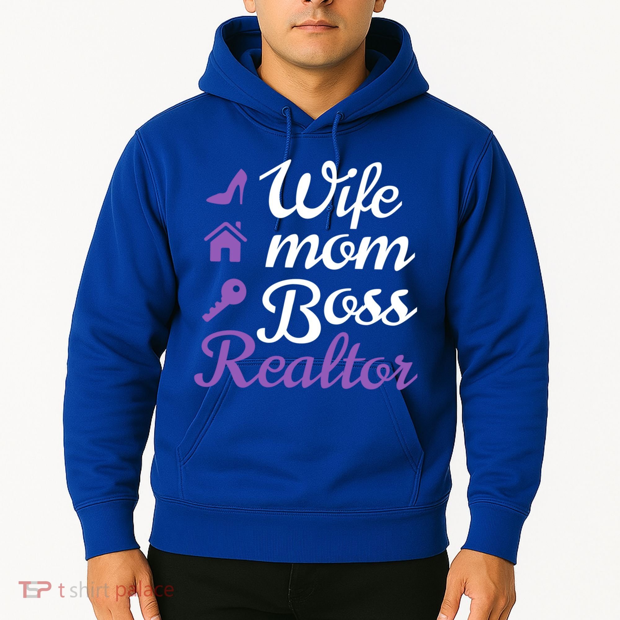 Wife Mom Boss And Realtor Gift Hoodie