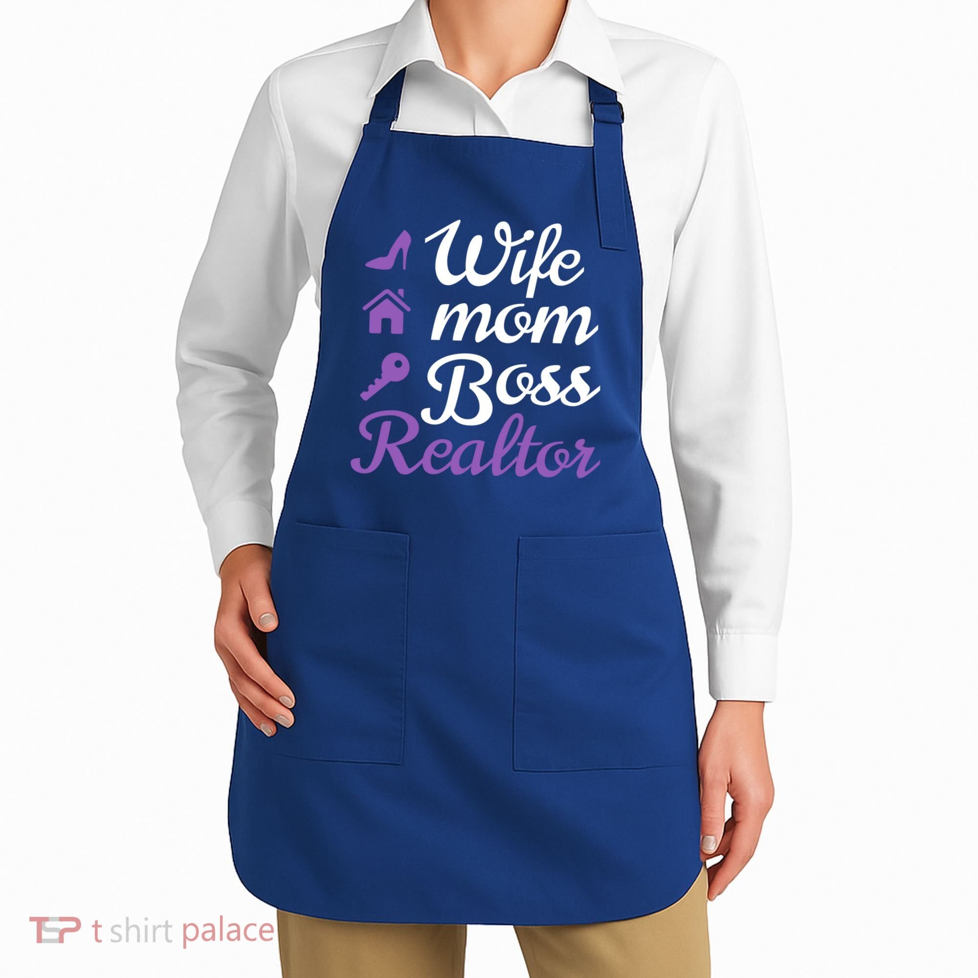 Wife Mom Boss And Realtor Gift Apron