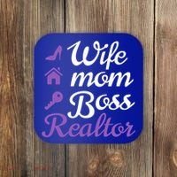 Wife Mom Boss And Realtor Gift Coaster thumb 0