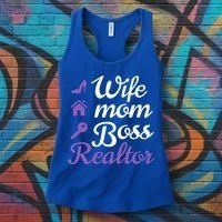 Wife Mom Boss And Realtor Gift Women's Tank Top thumb 3