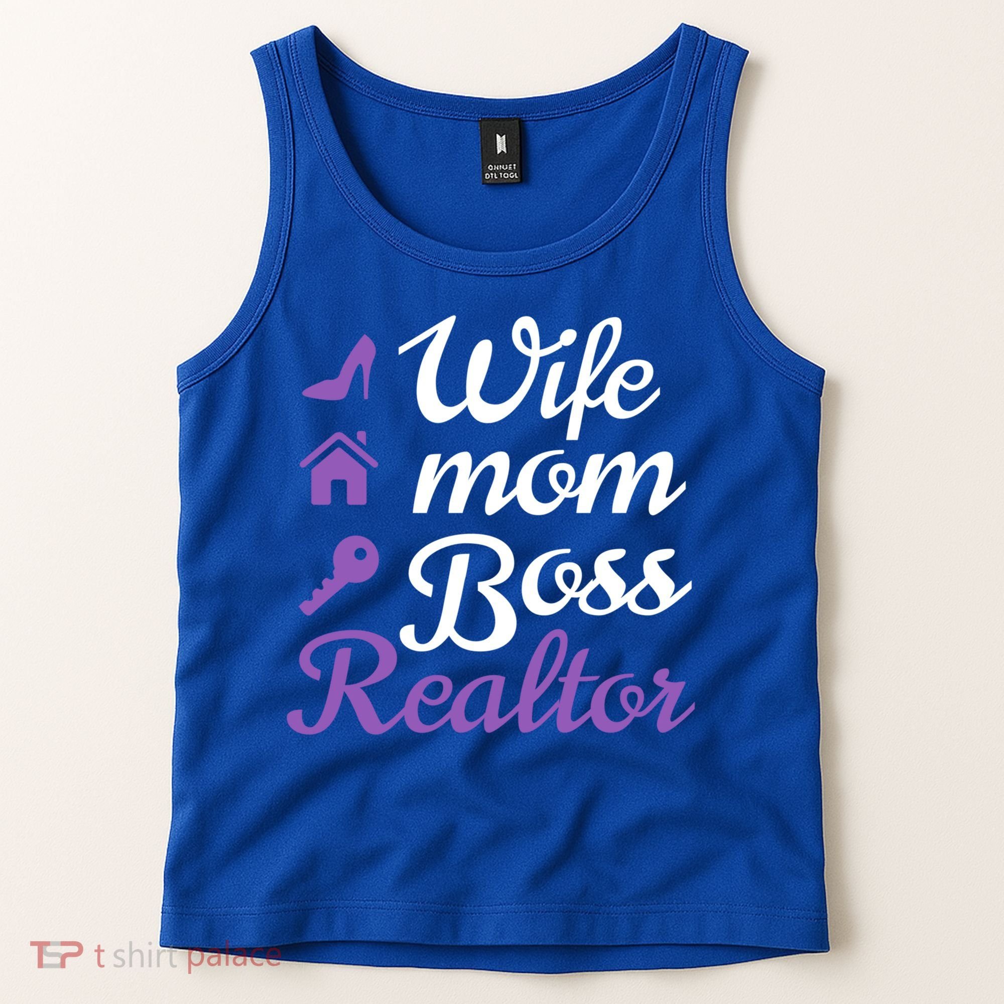 Wife Mom Boss And Realtor Gift Tank Top