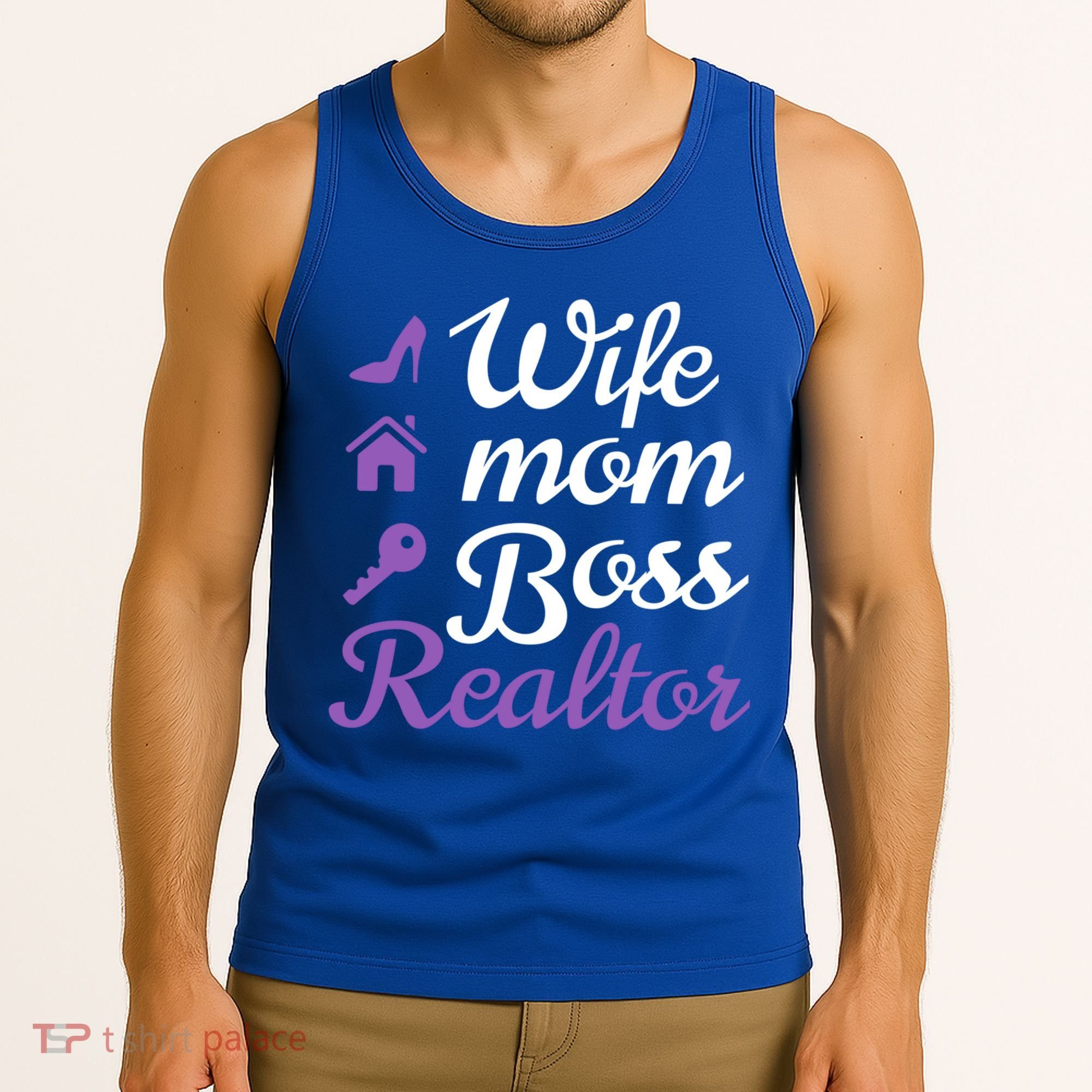 Wife Mom Boss And Realtor Gift Tank Top