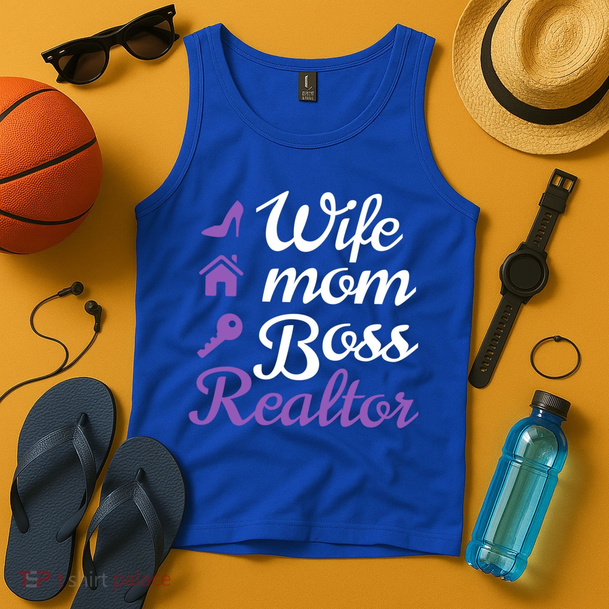 Wife Mom Boss And Realtor Gift Tank Top