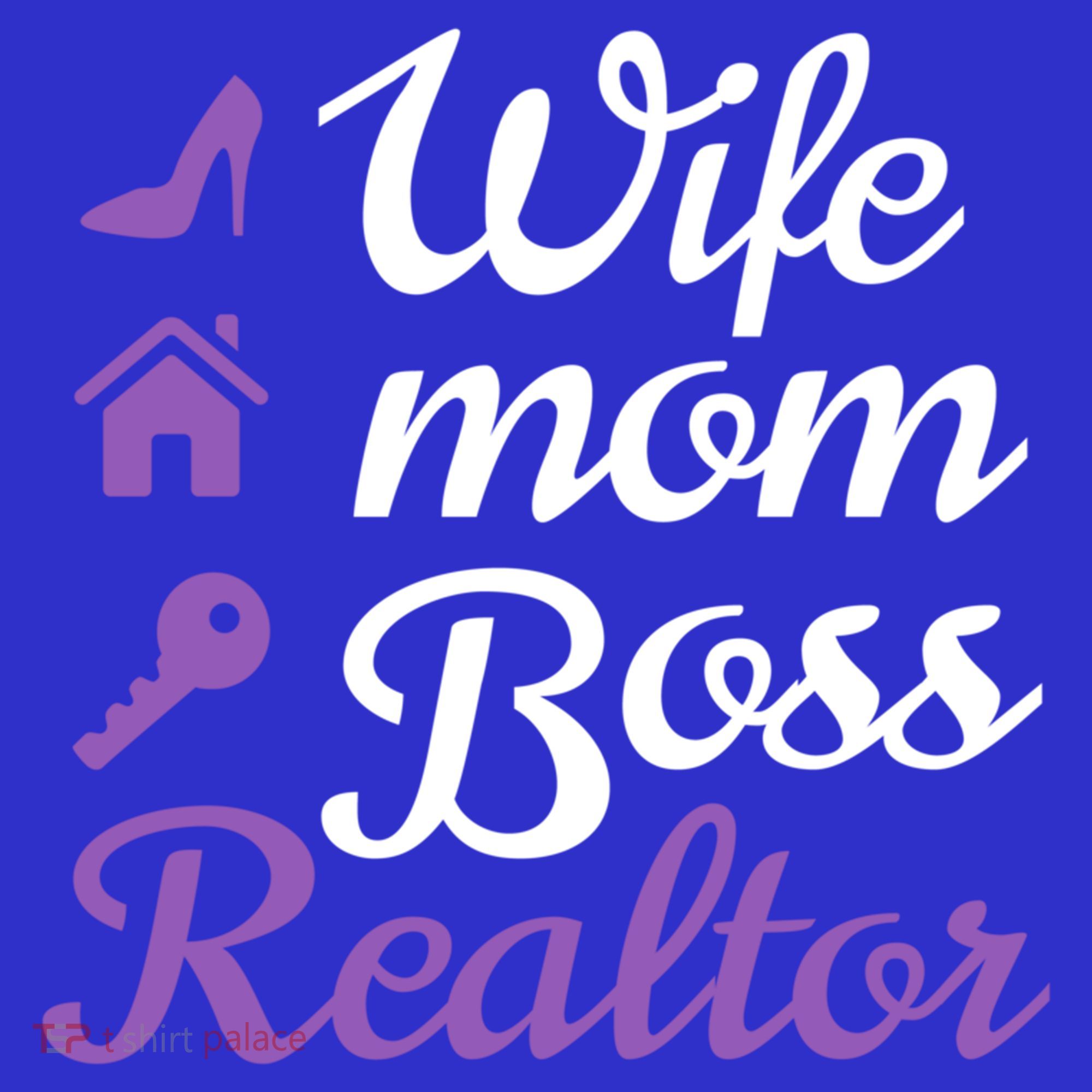 Wife Mom Boss And Realtor Gift Tank Top