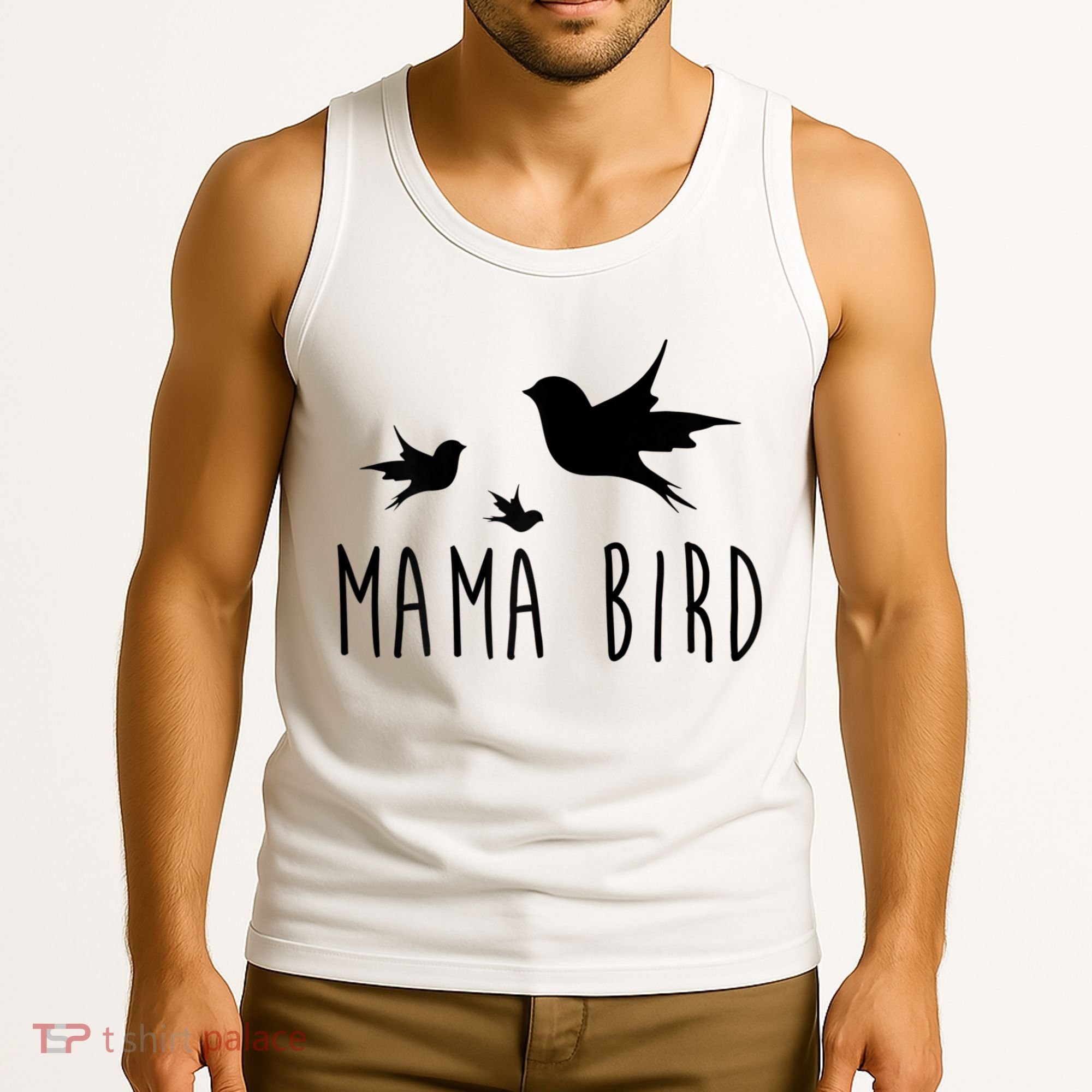 Womens Mama Bird Baby Bird Mother's Day For Her Tank Top