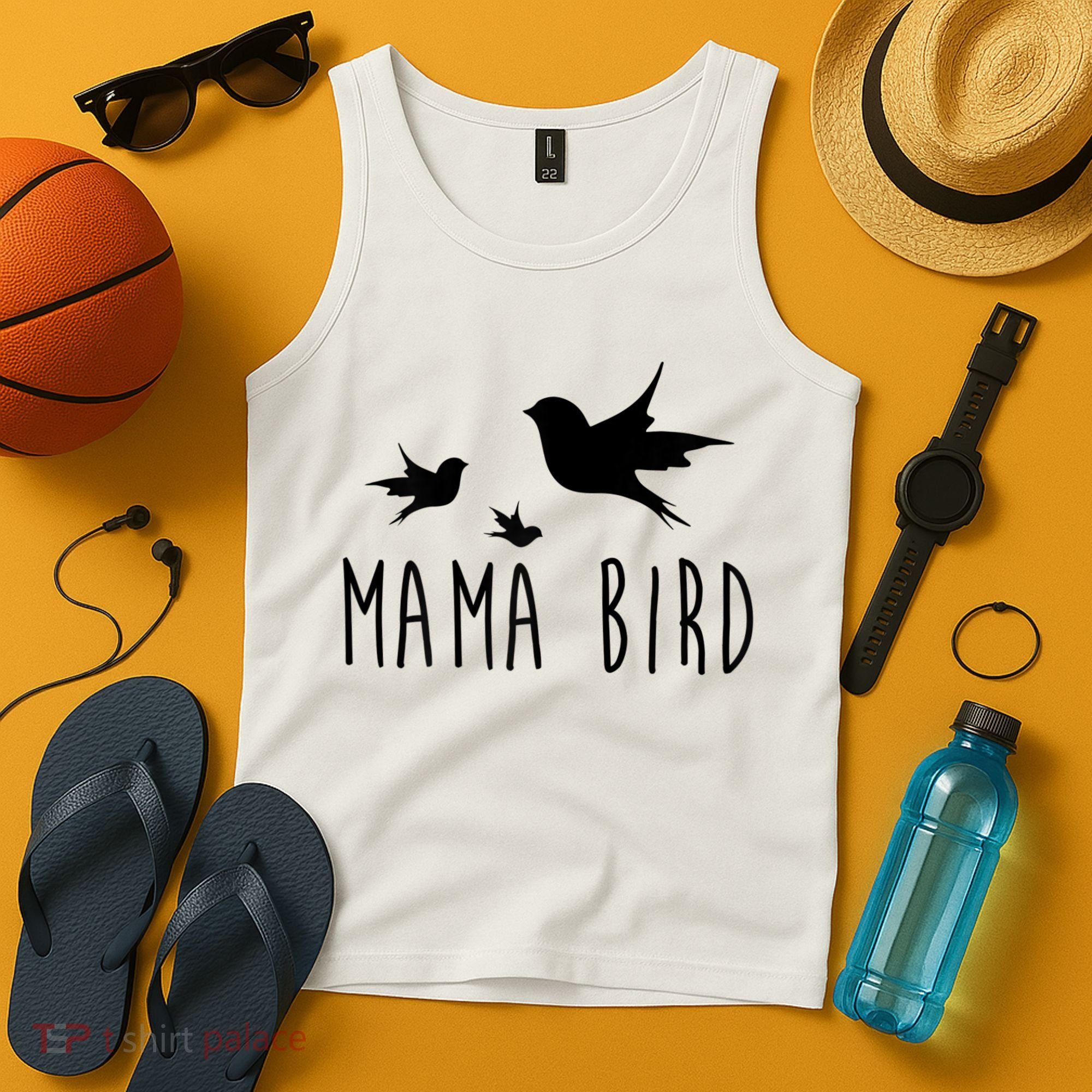 Womens Mama Bird Baby Bird Mother's Day For Her Tank Top