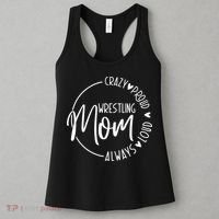 Wrestling Mom Crazy Loud And Always Proud Women's Tank Top thumb 3