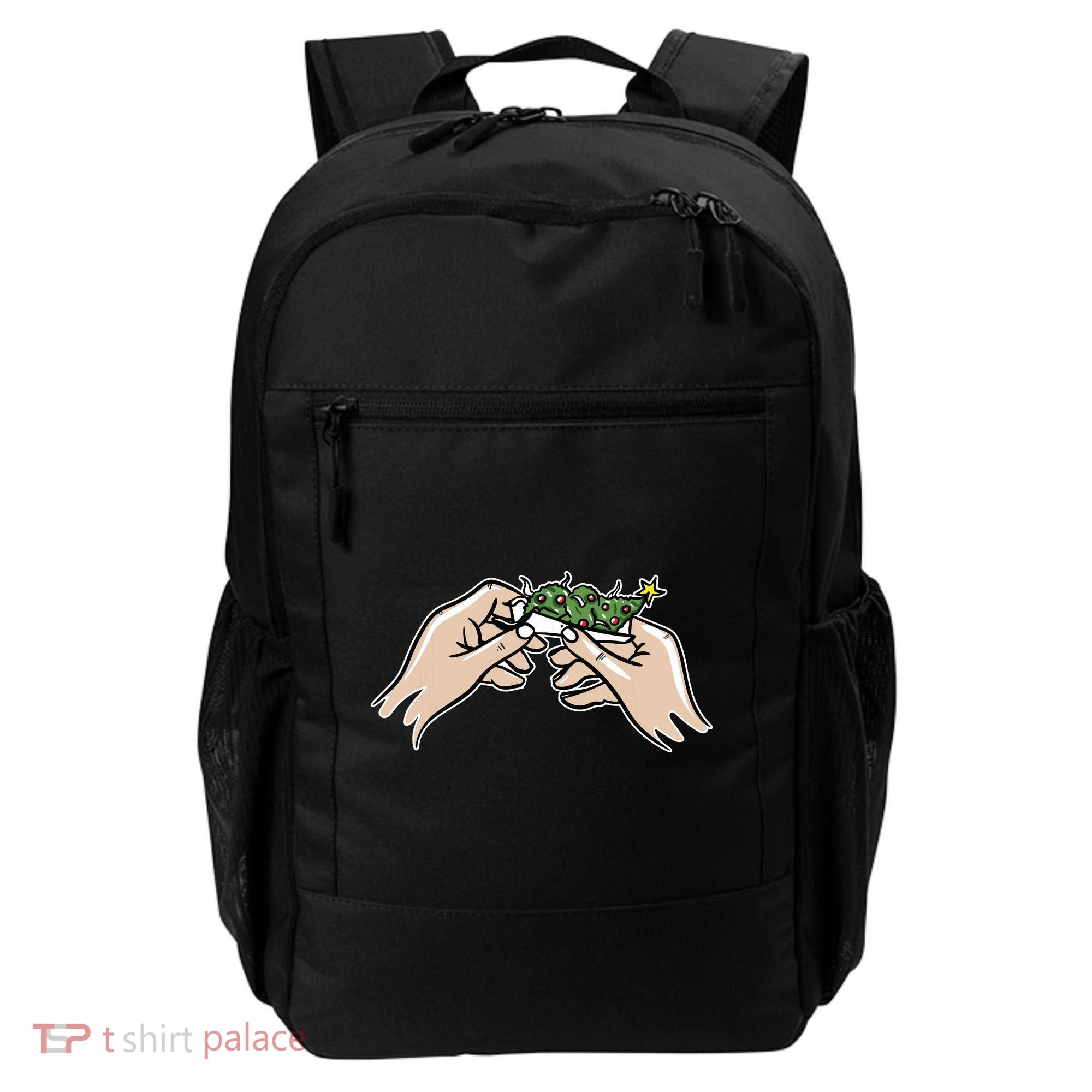 Weed Marijuana Christmas Xmas Tree Ornaments Smoker Gift Backpack