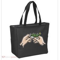 Weed Marijuana Christmas Xmas Tree Ornaments Smoker Gift Tote Bag thumb 2