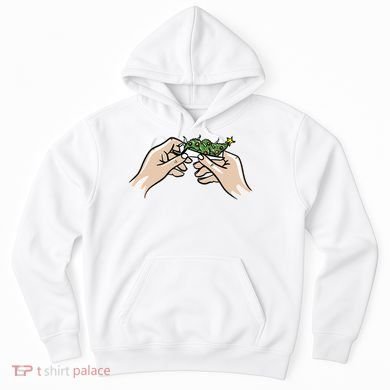 Weed Marijuana Christmas Xmas Tree Ornaments Smoker Gift Hoodie