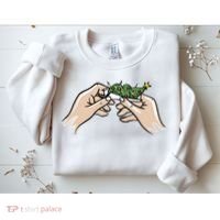 Weed Marijuana Christmas Xmas Tree Ornaments Smoker Gift Sweatshirt thumb 2