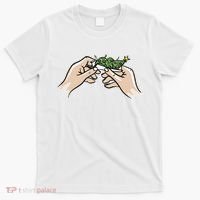 Weed Marijuana Christmas Xmas Tree Ornaments Smoker Gift T-Shirt thumb 0