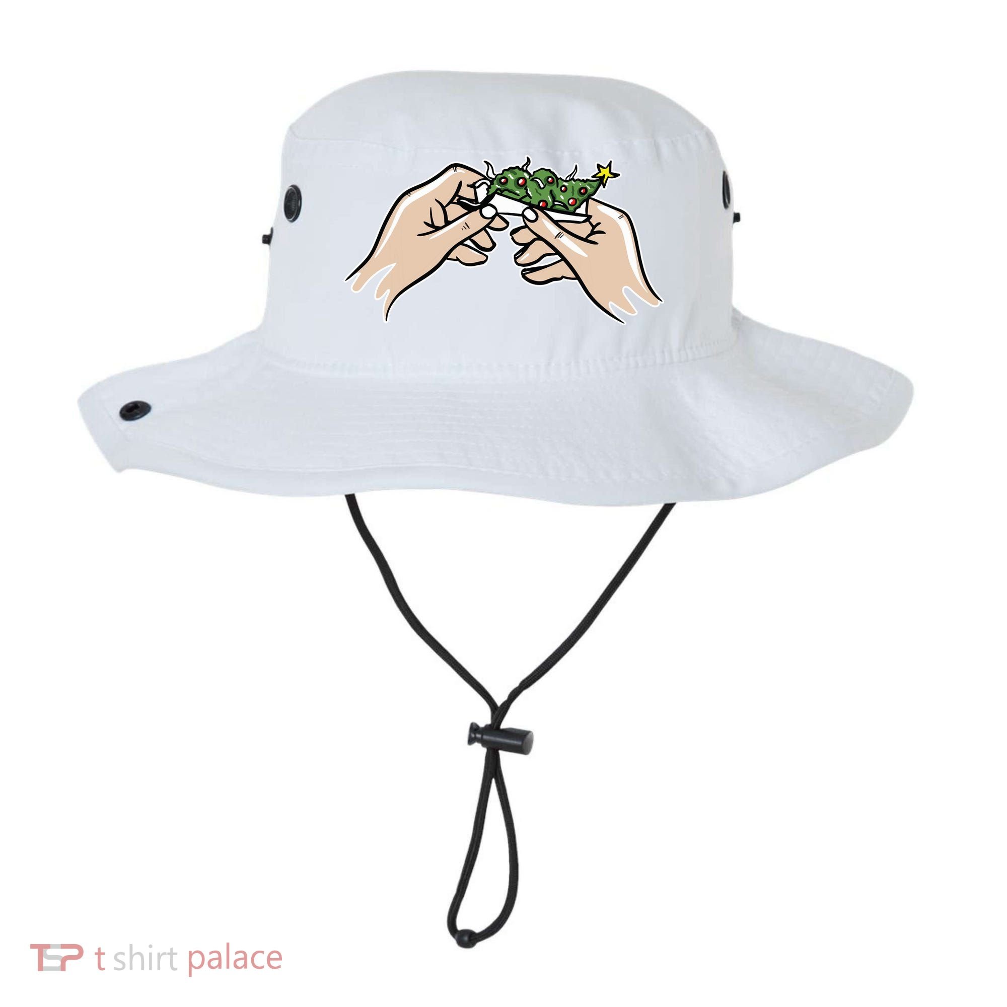Weed Marijuana Christmas Xmas Tree Ornaments Smoker Gift Bucket Hat