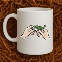 Weed Marijuana Christmas Xmas Tree Ornaments Smoker Gift Coffee Mug thumb 2