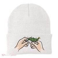 Weed Marijuana Christmas Xmas Tree Ornaments Smoker Gift Beanie thumb 0