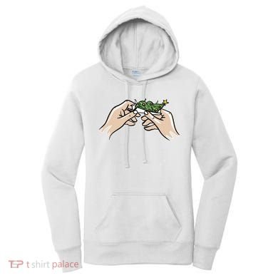 Weed Marijuana Christmas Xmas Tree Ornaments Smoker Gift Women's Hoodie