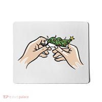 Weed Marijuana Christmas Xmas Tree Ornaments Smoker Gift Mousepad thumb 0