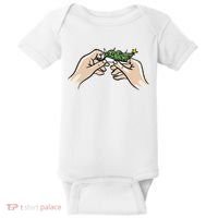Weed Marijuana Christmas Xmas Tree Ornaments Smoker Gift Baby Bodysuit thumb 0