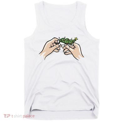 Weed Marijuana Christmas Xmas Tree Ornaments Smoker Gift Tank Top